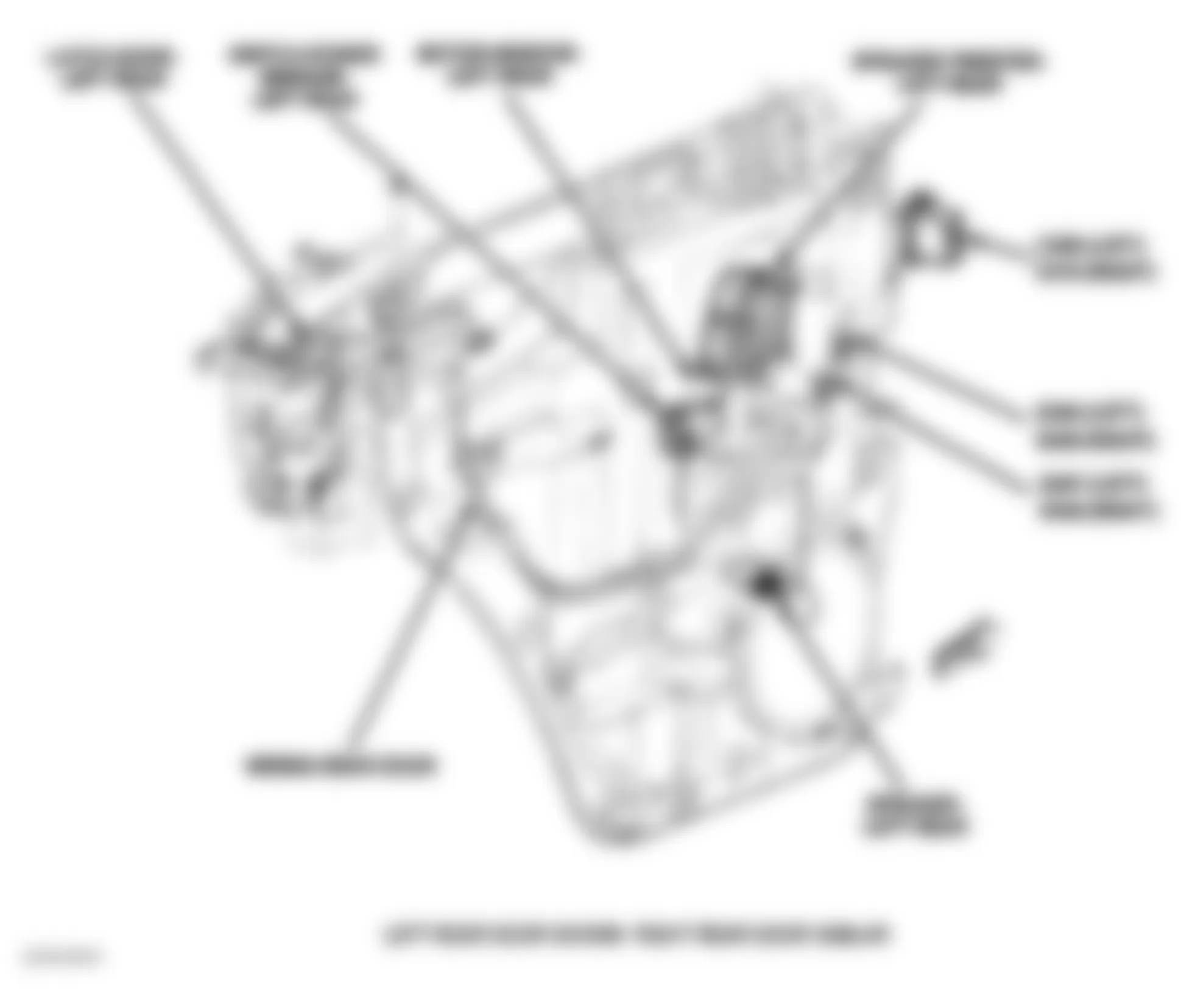 Dodge Nitro SXT 2007 - Component Locations -  Left Rear Door (Right Rear Similar)