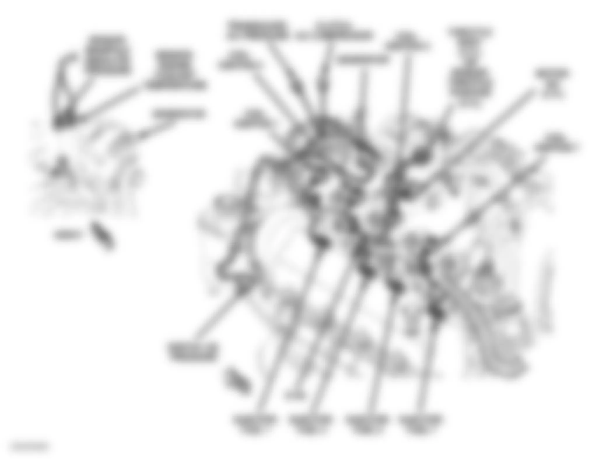 Dodge Pickup R2500 2007 - Component Locations -  Left Side Of Engine (3.7L & 4.7L)