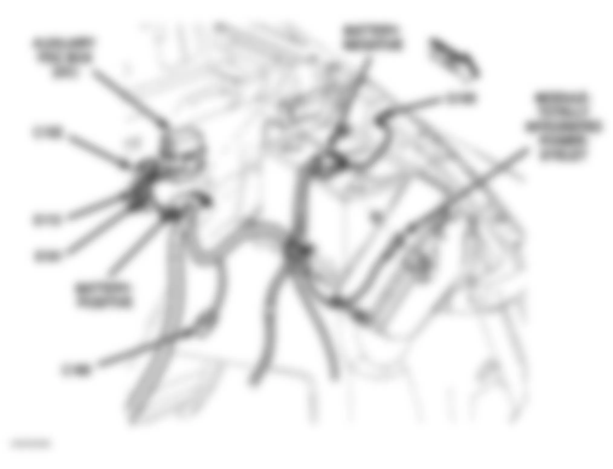 Dodge Pickup R2500 2007 - Component Locations -  Left Side Of Engine Compartment