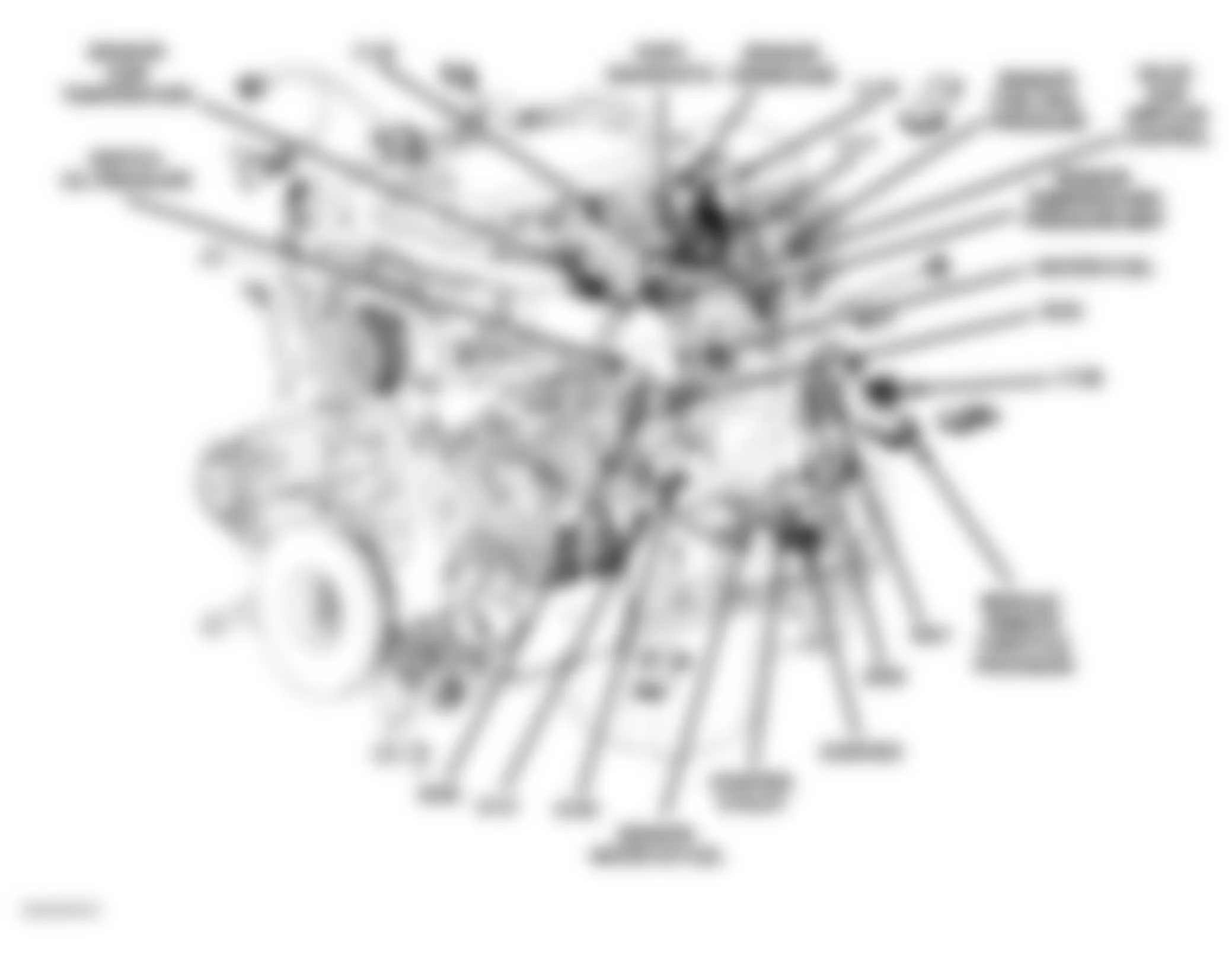 Dodge Pickup R2500 2007 - Component Locations -  Left Side Of Engine (6.7L)