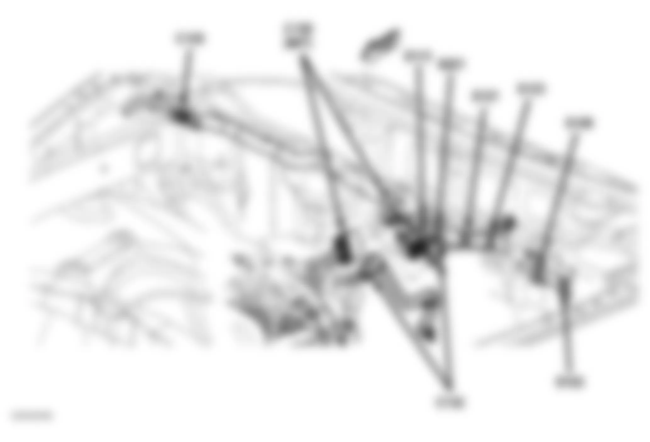 Dodge Pickup R1500 2008 - Component Locations - Rear Of Engine Compartment (Diesel)