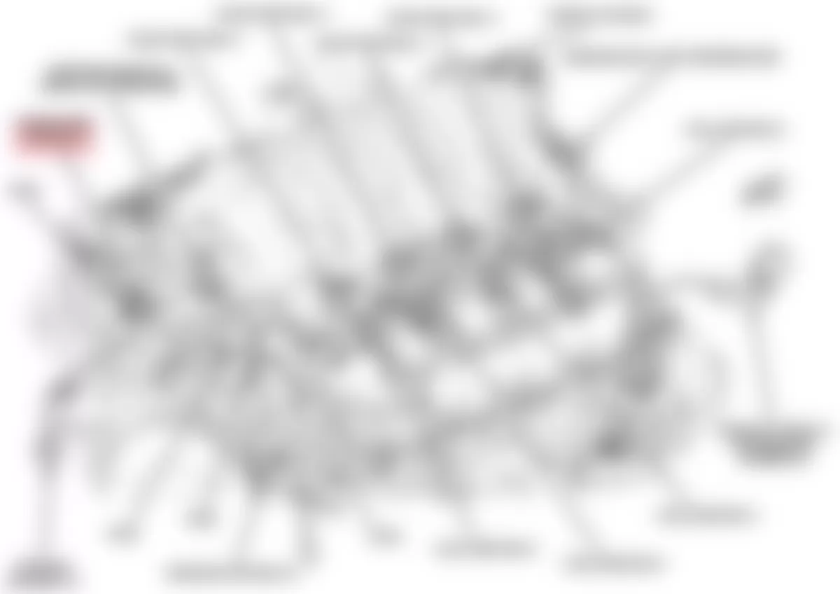 Dodge Challenger R/T 2009 - Component Locations -  Top Of Engine (6.1L)