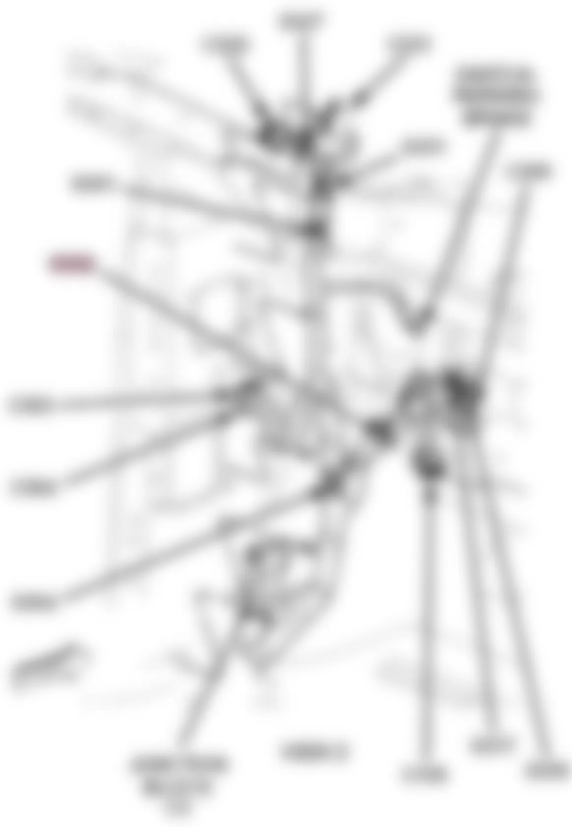 Dodge Durango Hybrid 2009 - Component Locations -  Left Kick Panel
