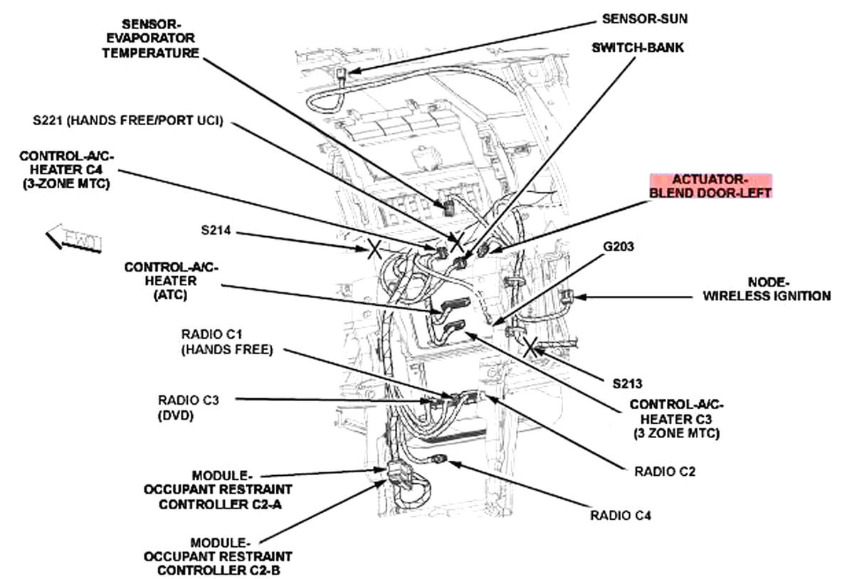 2009 dodge journey ground wire location