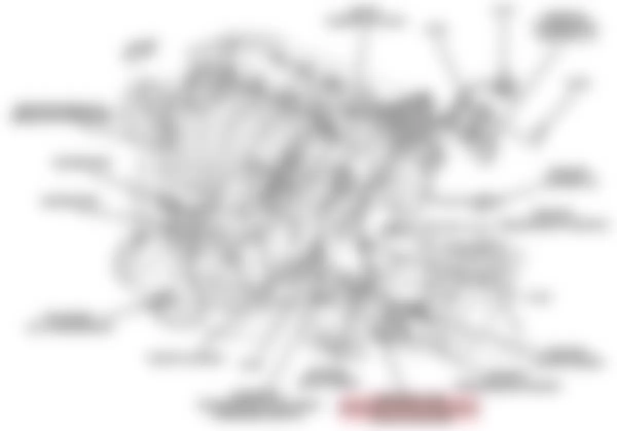 Dodge Journey SE 2009 - Component Locations -  Left Side & Rear Of Engine (2.4L)
