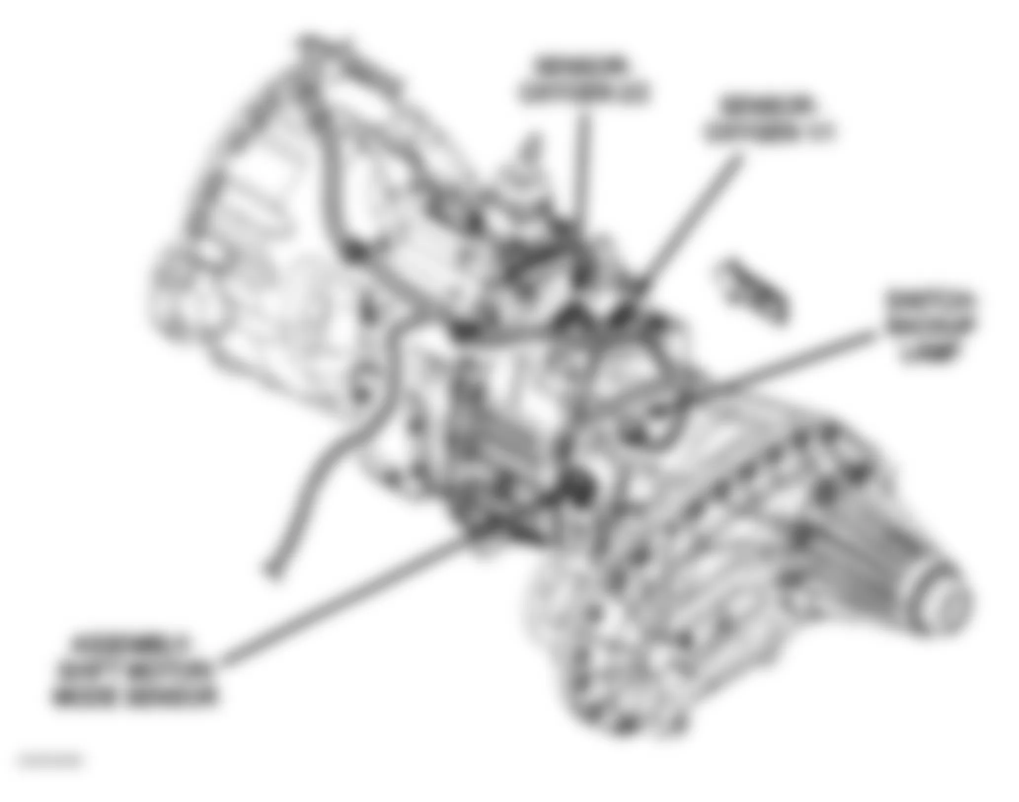 Dodge Pickup R2500 2009 - Component Locations -  Manual Transmission (5.7L & Diesel)