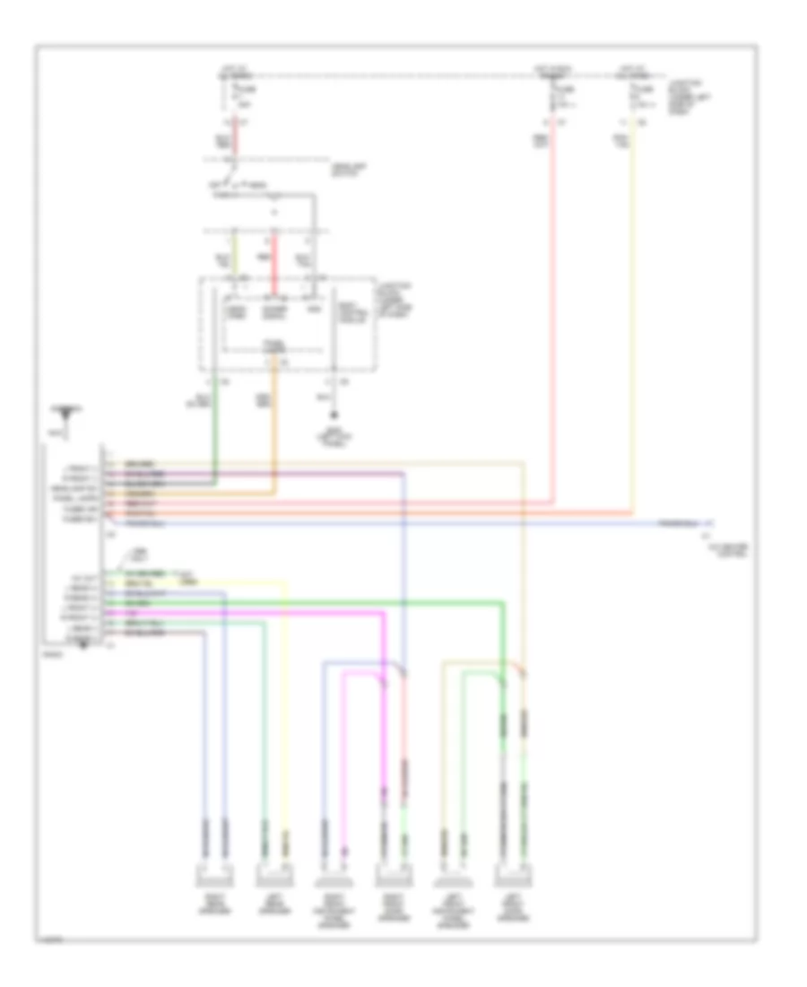 Radio Wiring Diagrams, without Amplifier for Dodge Stratus ES 1999