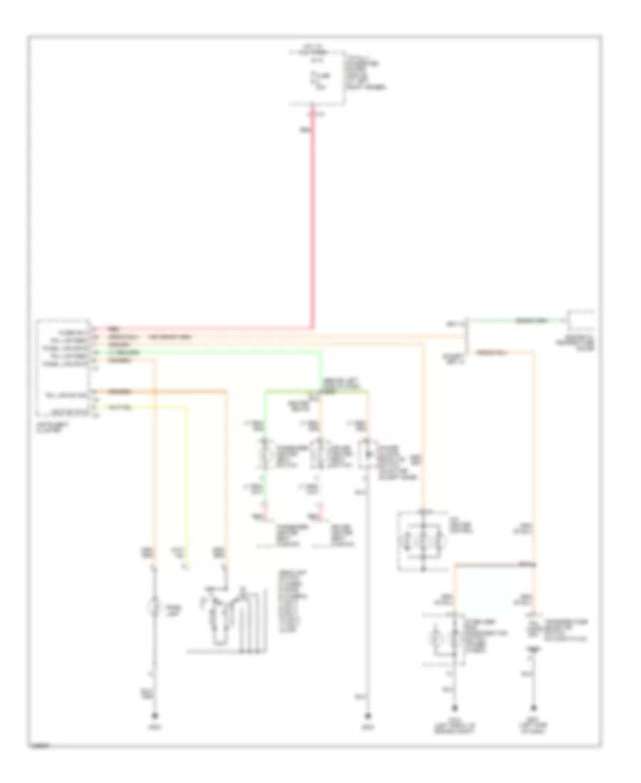 Instrument Illumination Wiring Diagram for Dodge Cab  Chassis R2006 3500