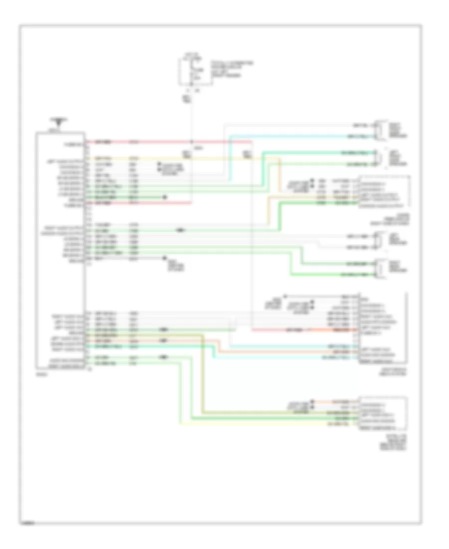 Radio Wiring Diagram, Base for Dodge Cab  Chassis R3500 2006