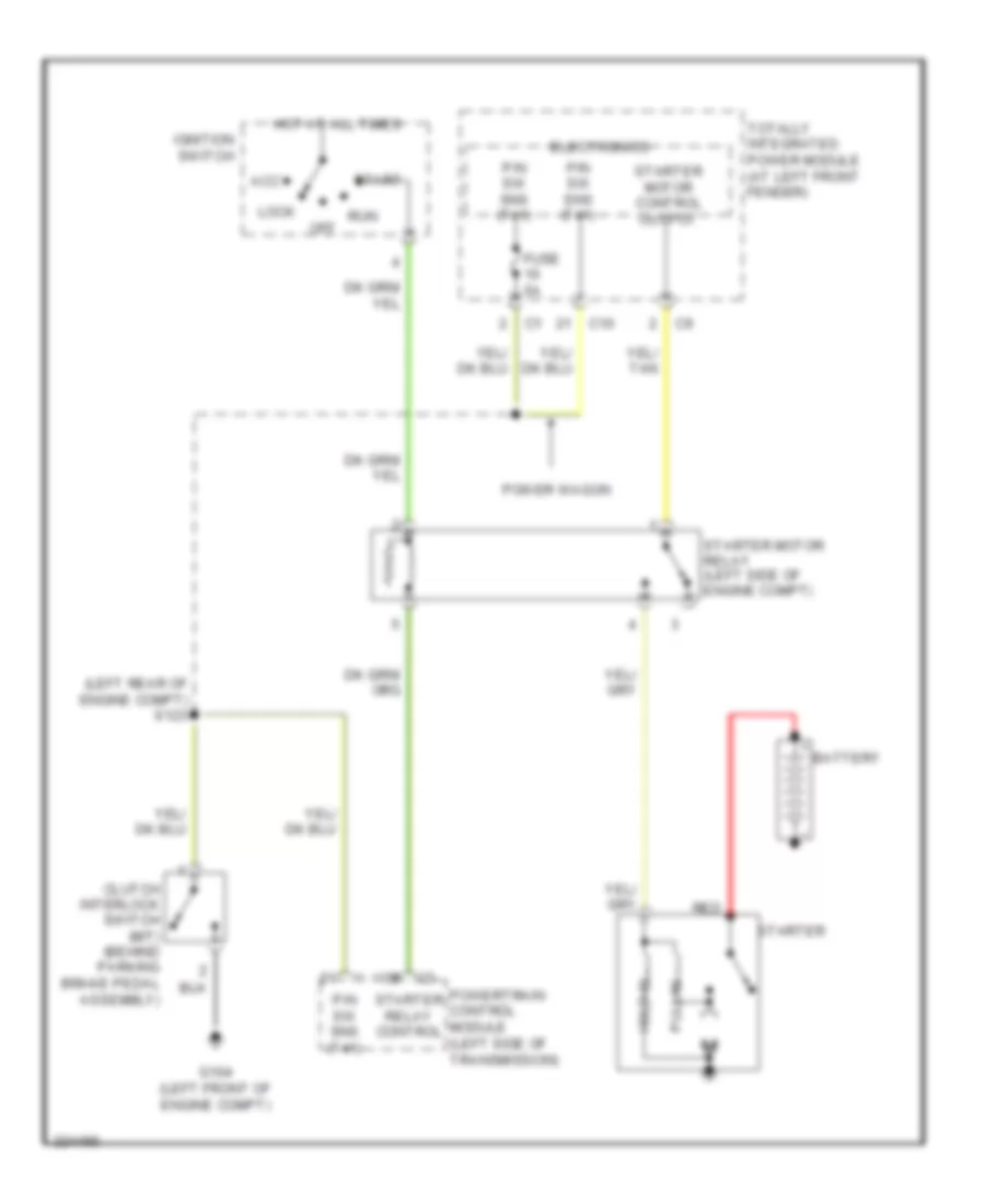 5 7L Starting Wiring Diagram for Dodge Cab  Chassis R2006 3500