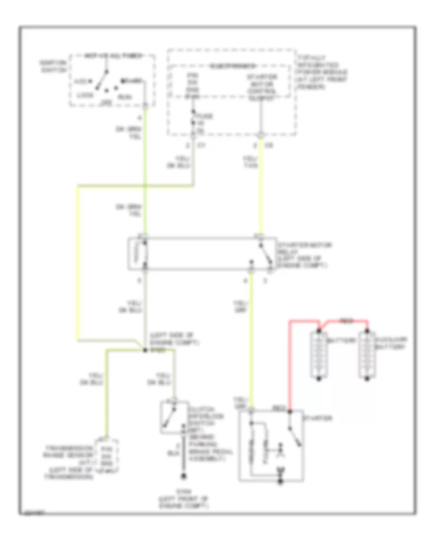 5 9L Diesel Starting Wiring Diagram for Dodge Cab  Chassis R2006 3500