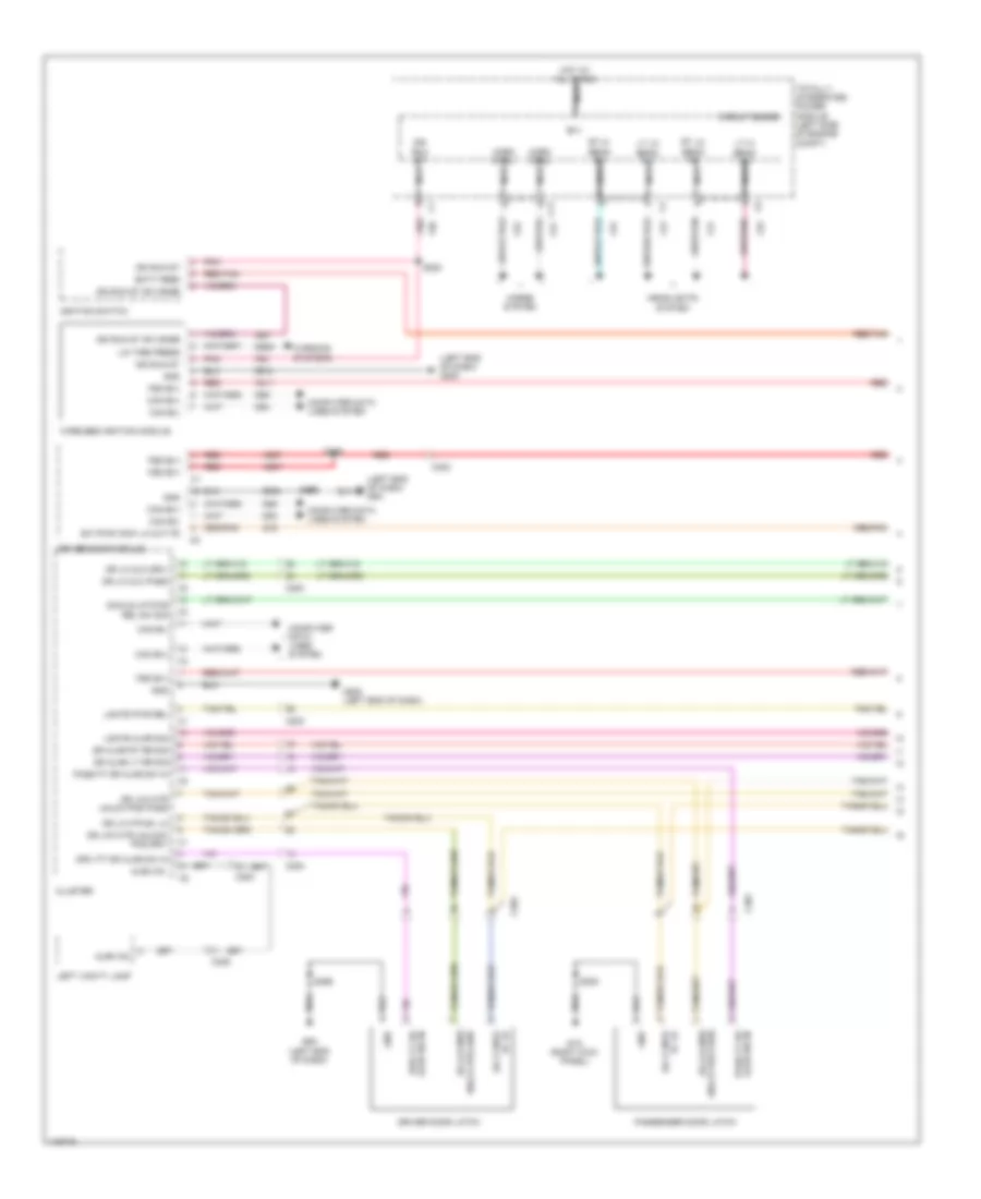 Anti-theft Wiring Diagram (1 of 2) for Dodge Avenger SXT 2013