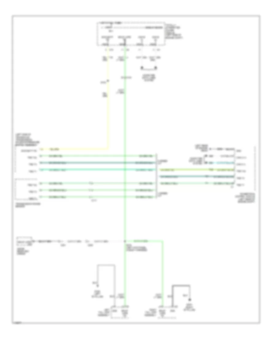 Backup Lamps Wiring Diagram for Dodge Avenger SXT 2013