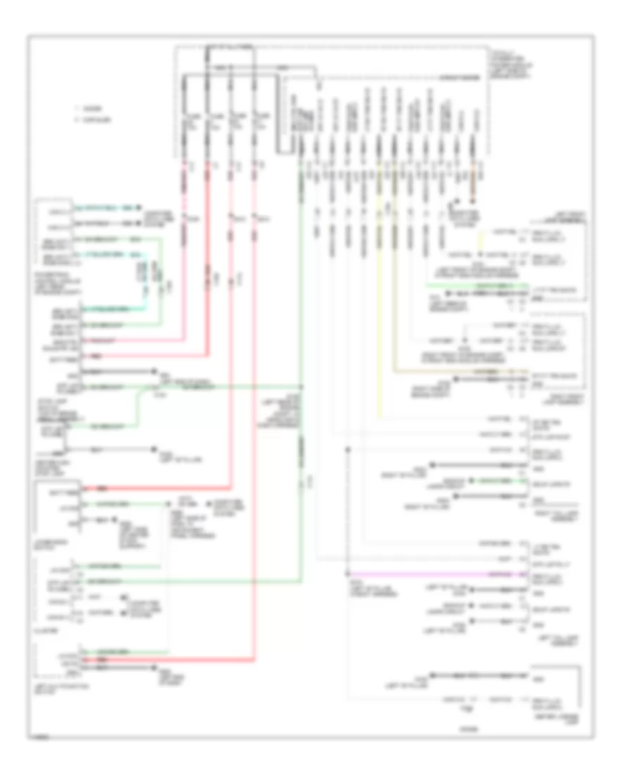 Exterior Lamps Wiring Diagram for Dodge Avenger SXT 2013