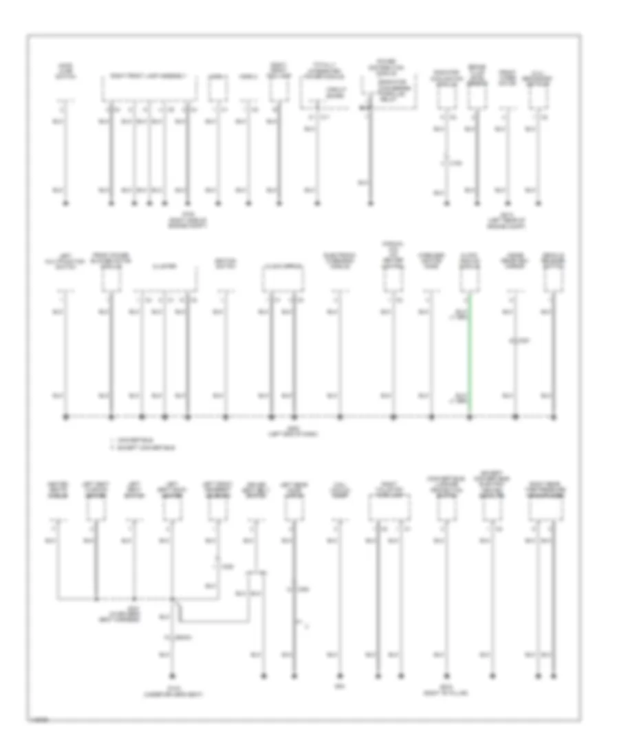 Ground Distribution Wiring Diagram (1 of 3) for Dodge Avenger SXT 2013
