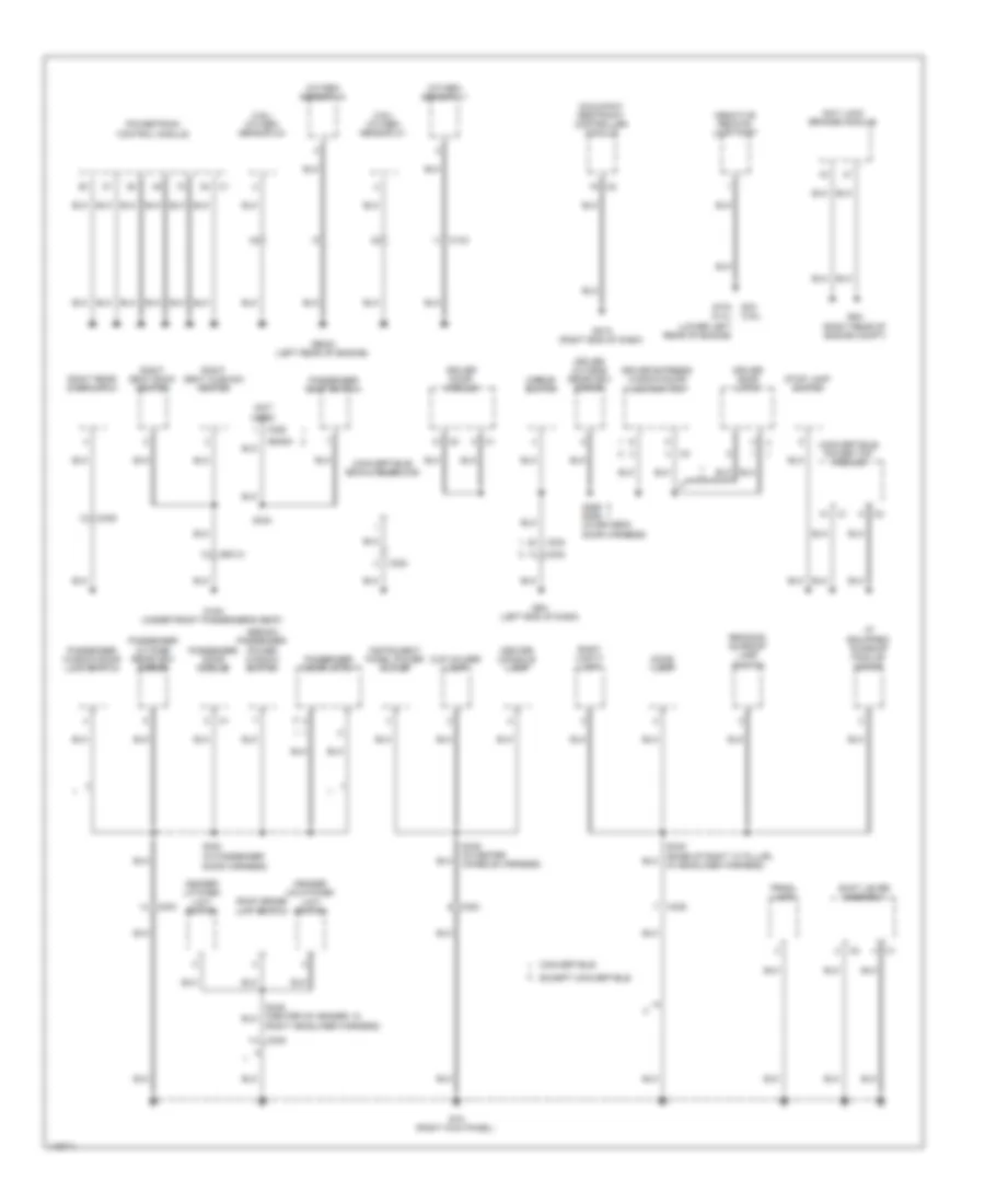 Ground Distribution Wiring Diagram (3 of 3) for Dodge Avenger SXT 2013