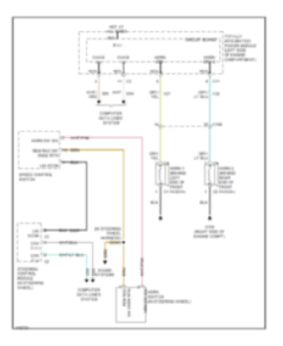 Horn Wiring Diagram for Dodge Avenger SXT 2013