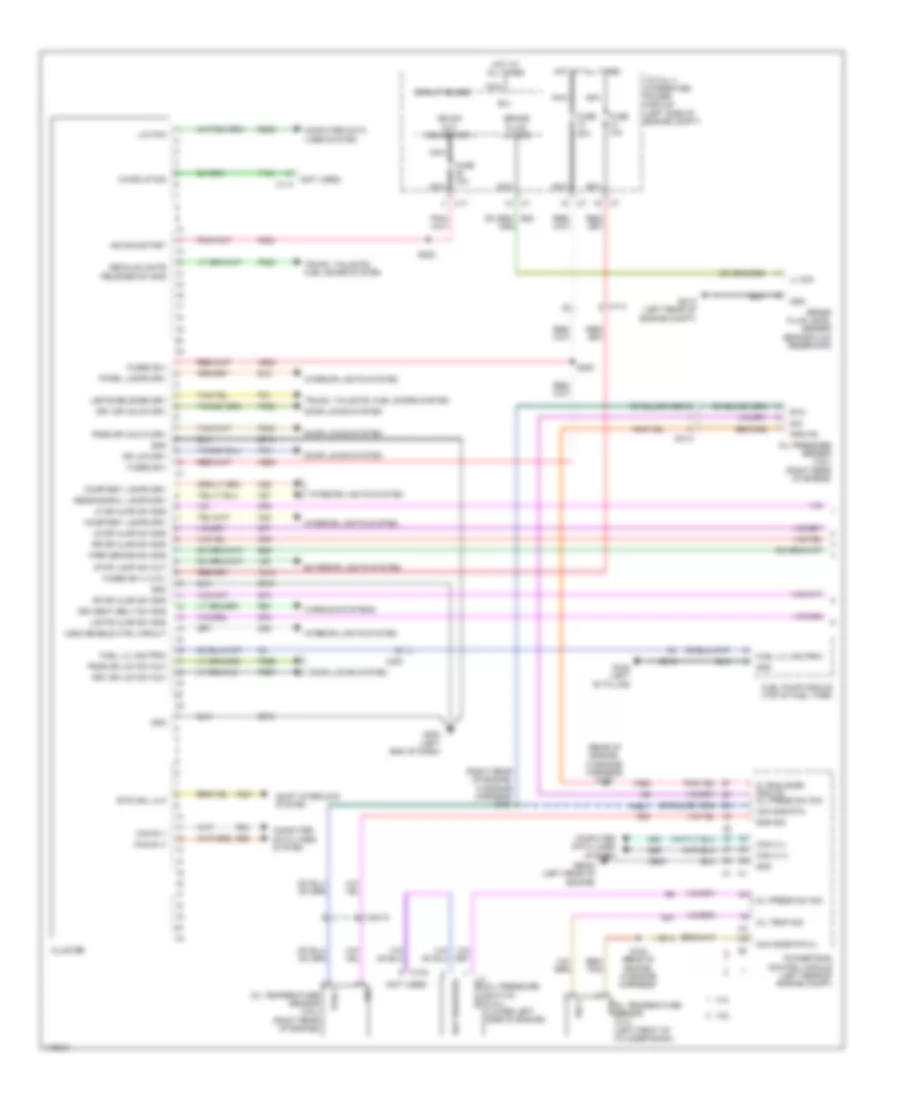 Instrument Cluster Wiring Diagram (1 of 2) for Dodge Avenger SXT 2013