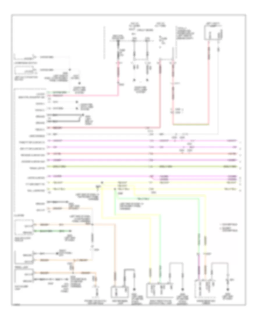 Interior Lights Wiring Diagram 1 of 2 for Dodge Avenger SXT 2013