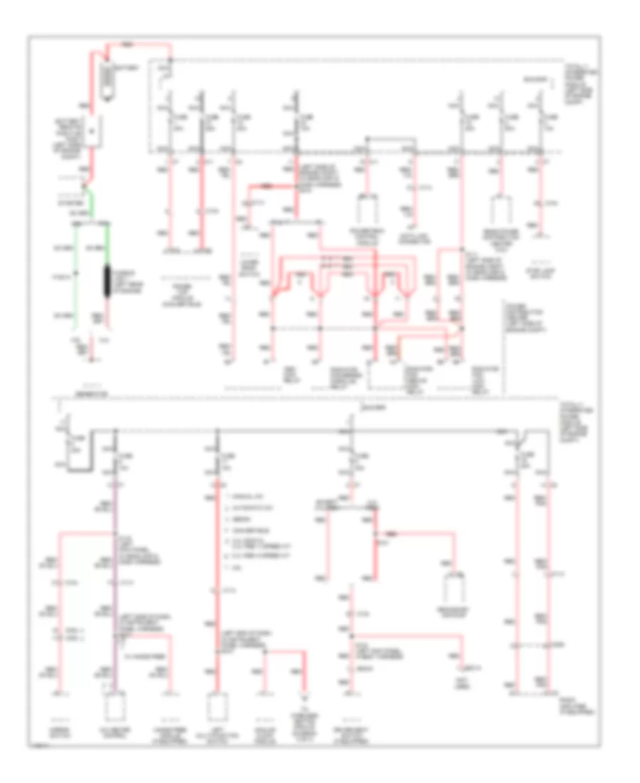 Power Distribution Wiring Diagram (1 of 3) for Dodge Avenger SXT 2013