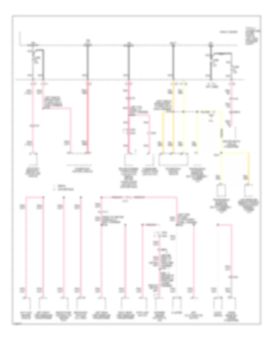 Power Distribution Wiring Diagram (3 of 3) for Dodge Avenger SXT 2013