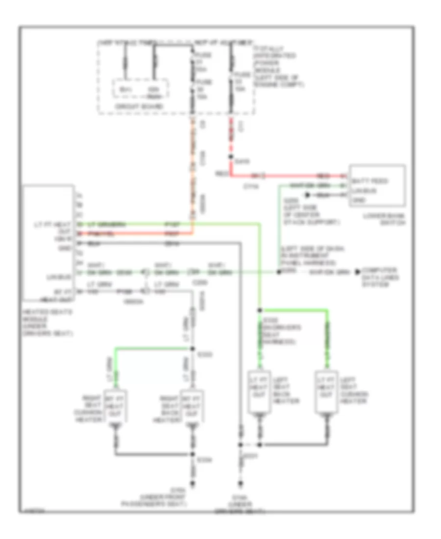 Heated Seats Wiring Diagram for Dodge Avenger SXT 2013