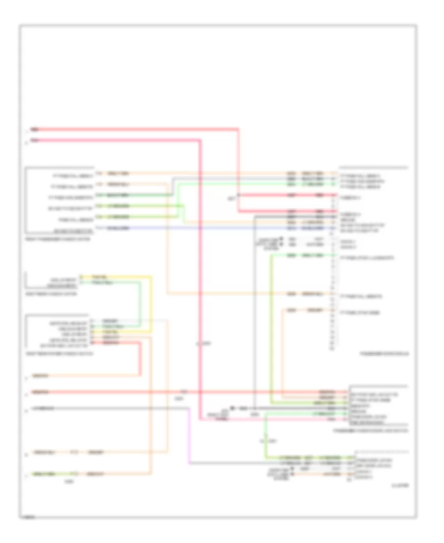 Power Windows Wiring Diagram 2 of 2 for Dodge Avenger SXT 2013