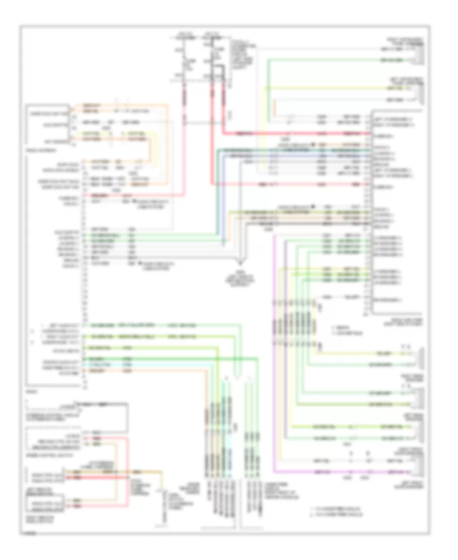 Radio Wiring Diagram, Premium for Dodge Avenger SXT 2013