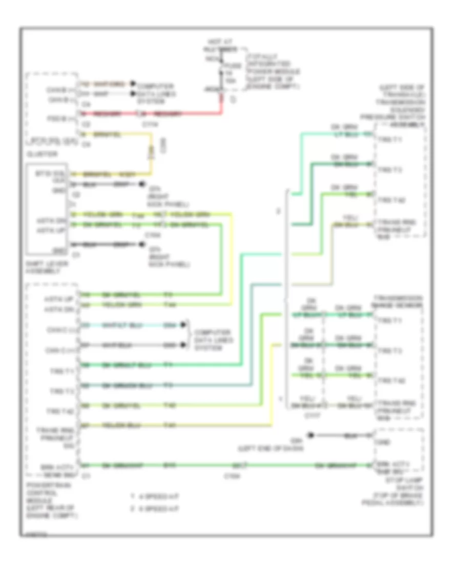 Shift Interlock Wiring Diagram for Dodge Avenger SXT 2013