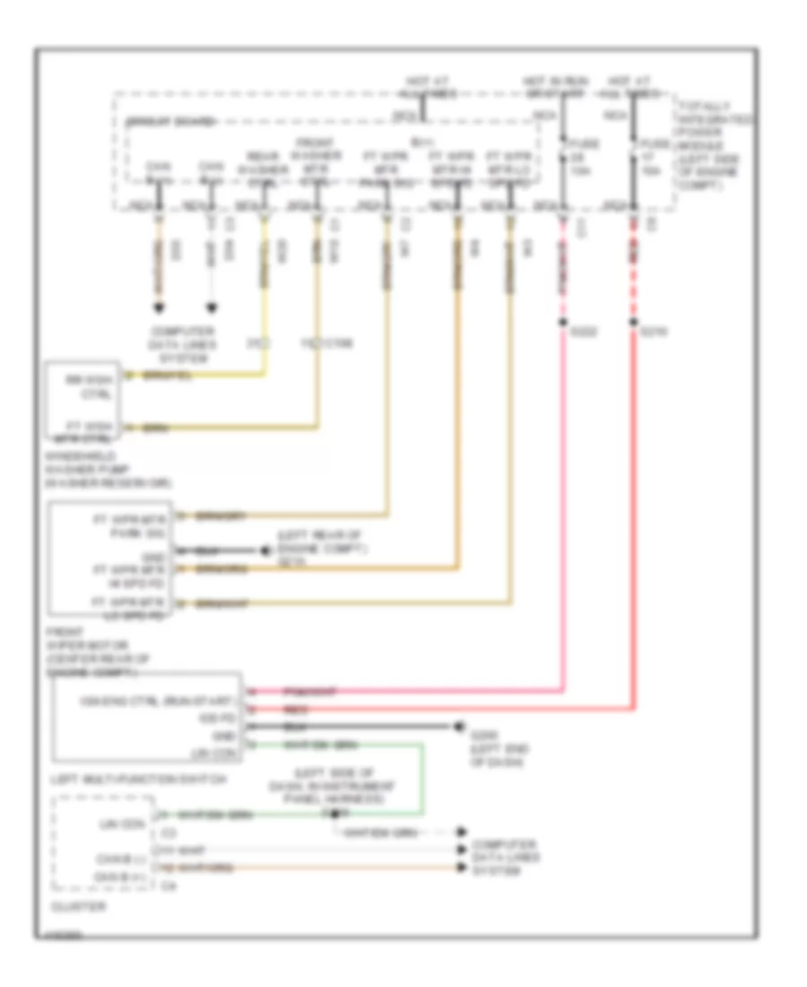 WiperWasher Wiring Diagram for Dodge Avenger SXT 2013