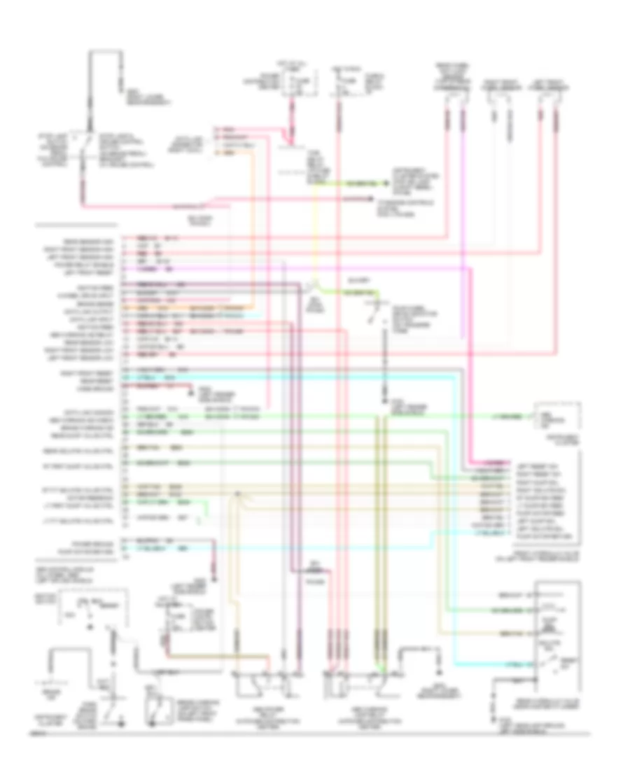 All-Wheel ABS Wiring Diagram for Dodge Cab  Chassis R2500 1994