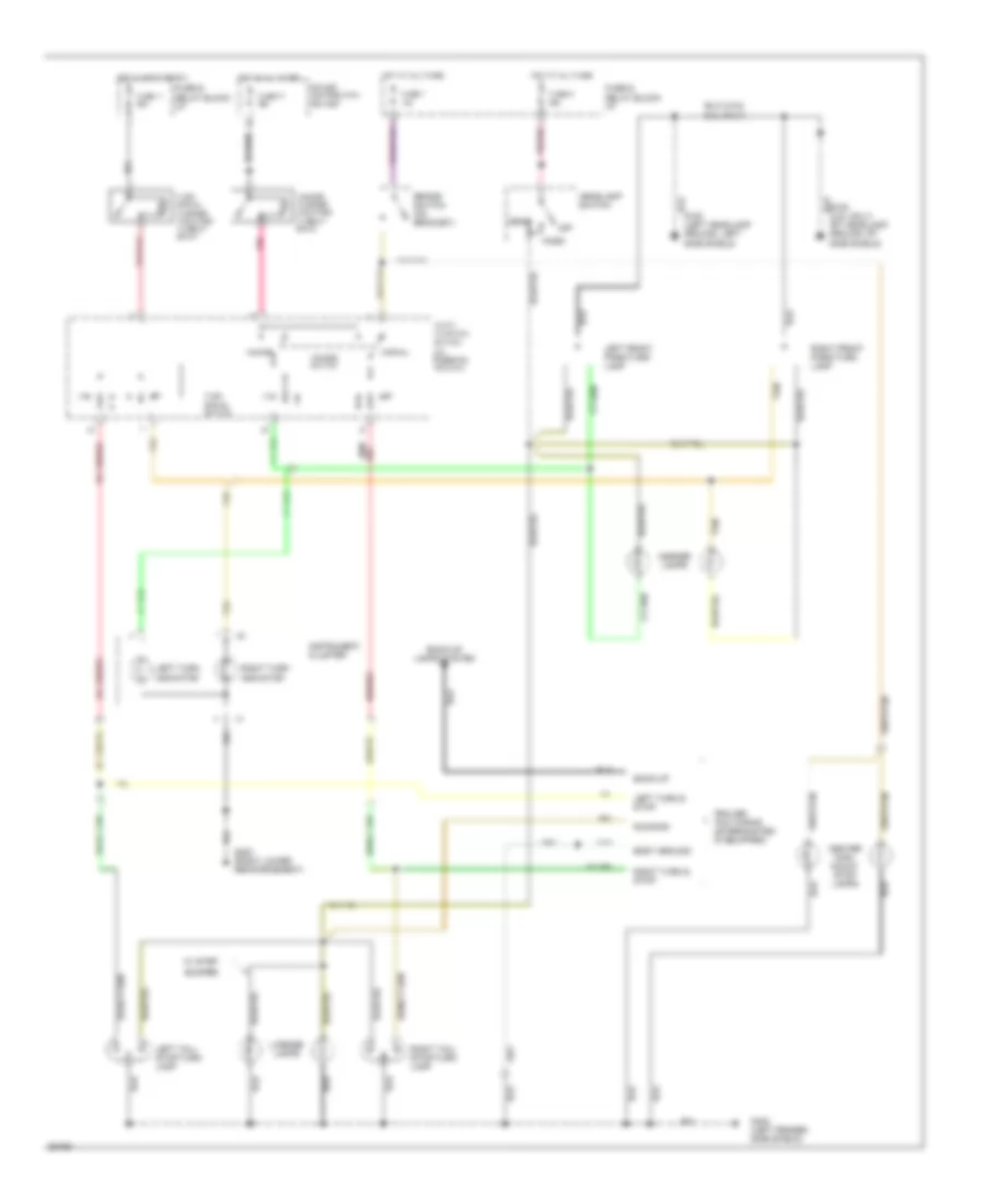 Exterior Lamps Wiring Diagram for Dodge Cab  Chassis R2500 1994