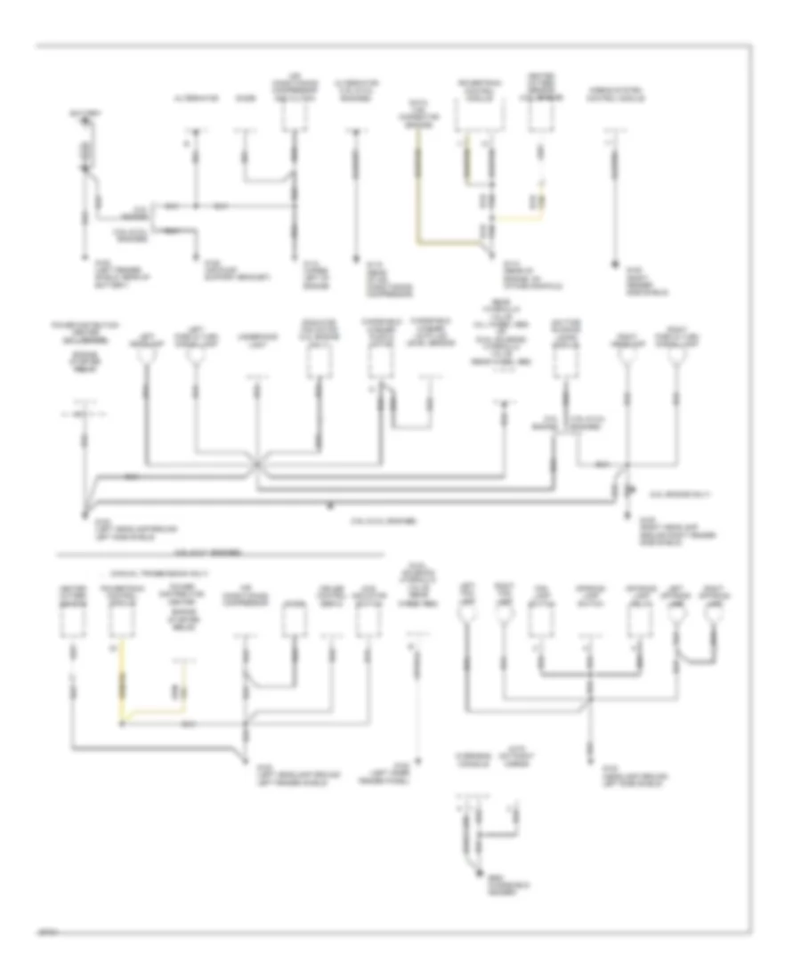 Ground Distribution Wiring Diagram 1 of 2 for Dodge Cab  Chassis R1994 2500