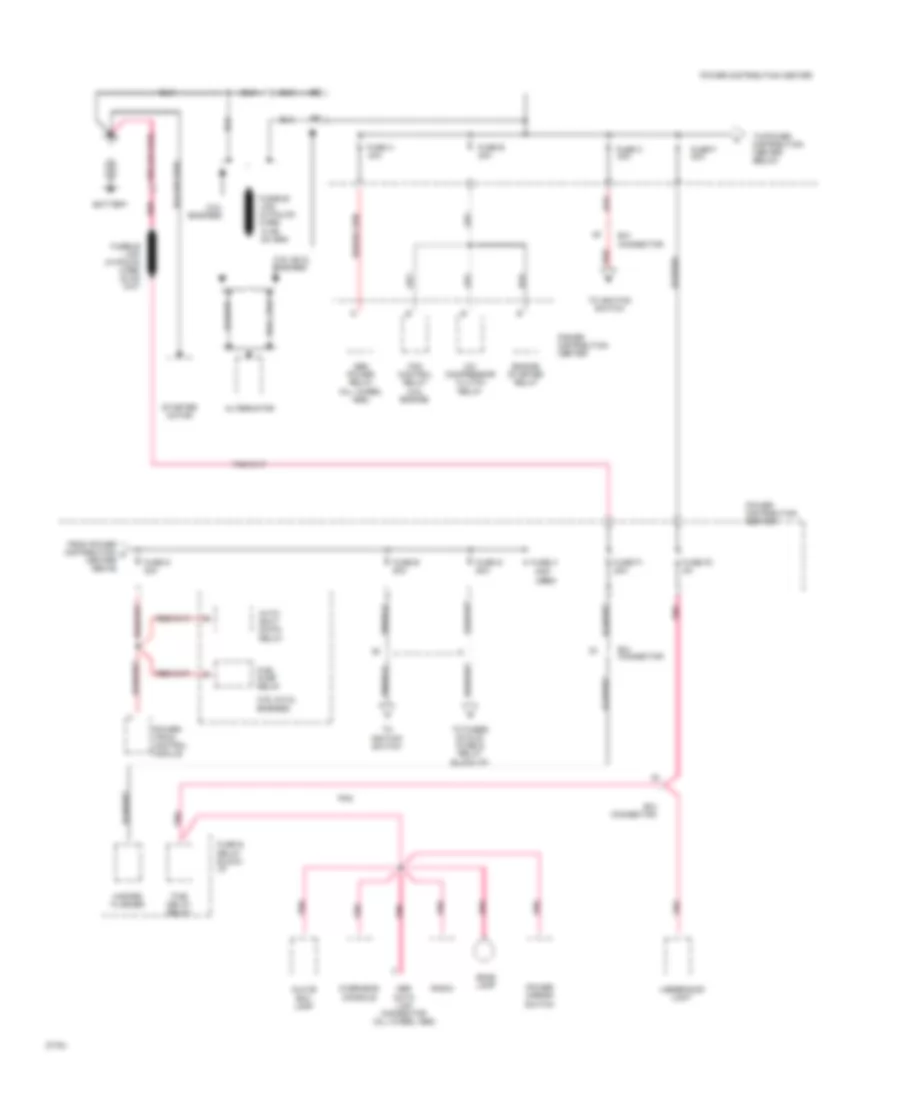 Power Distribution Wiring Diagram 1 of 4 for Dodge Cab  Chassis R1994 2500
