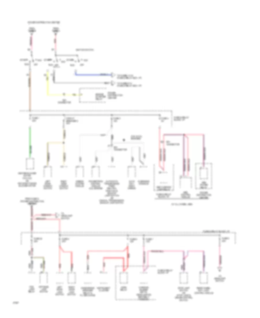 Power Distribution Wiring Diagram 2 of 4 for Dodge Cab  Chassis R1994 2500