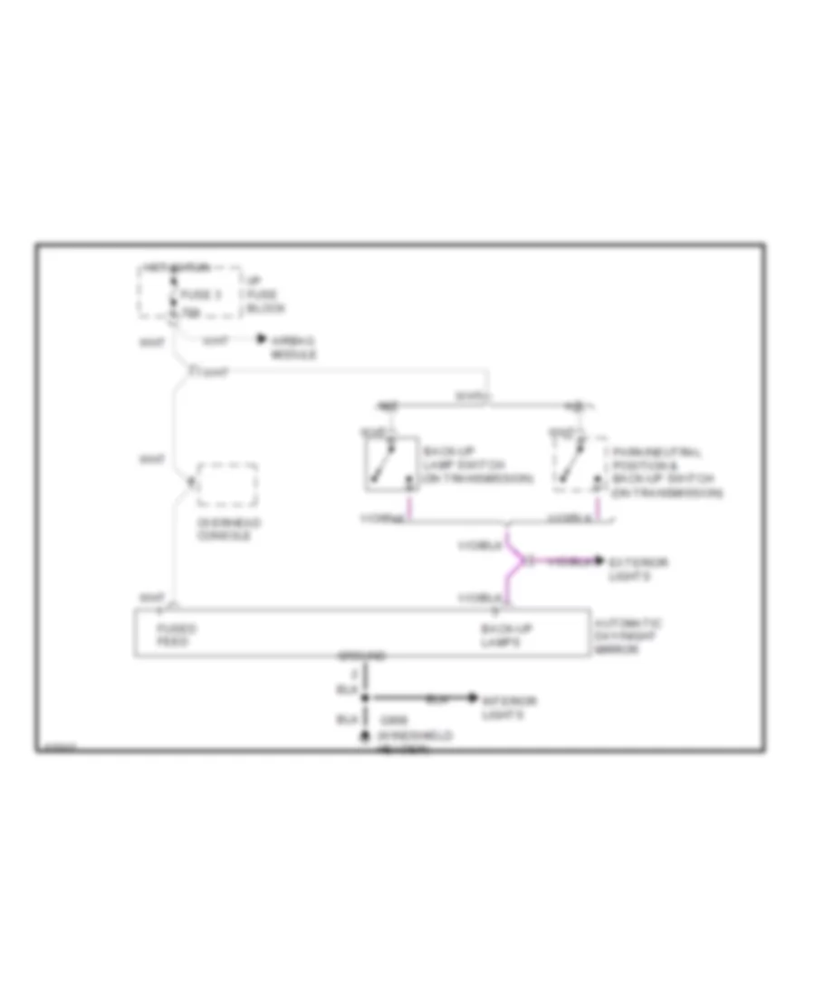 Photochromic Mirror Wiring Diagram for Dodge Cab  Chassis R1994 2500