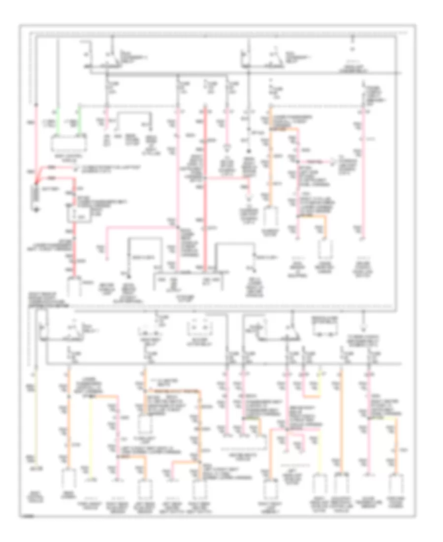 Power Distribution Wiring Diagram 1 of 4 for Dodge Durango Citadel 2014