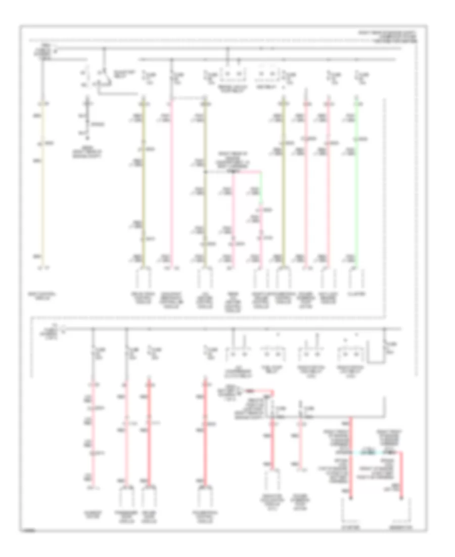 Power Distribution Wiring Diagram 3 of 4 for Dodge Durango Citadel 2014