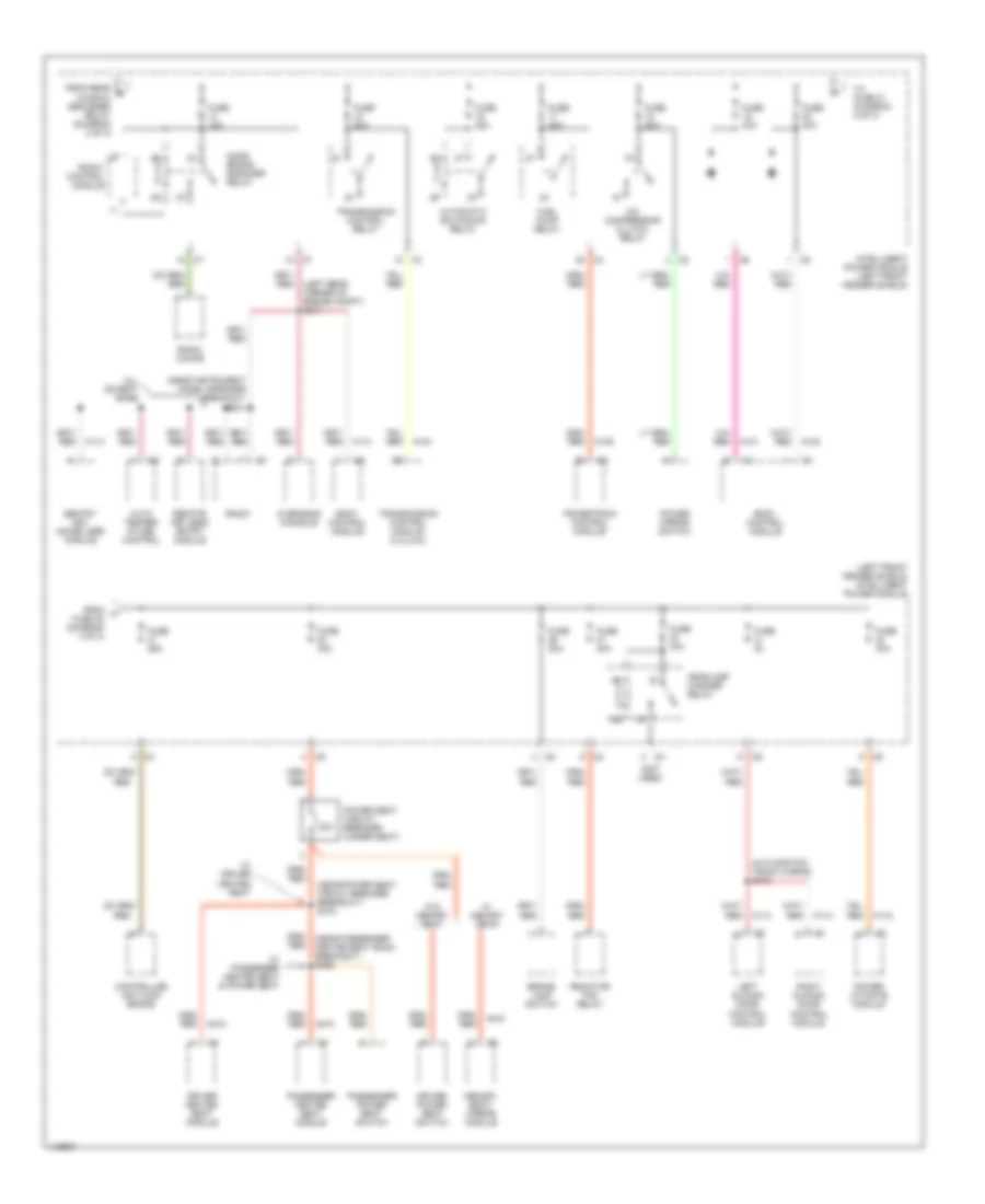 Power Distribution Wiring Diagram 3 of 3 for Dodge Grand Caravan SE 2002