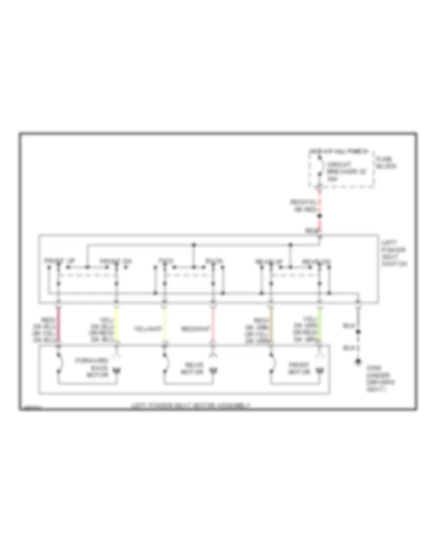 Power Seat Wiring Diagram for Dodge Monaco LE 1992