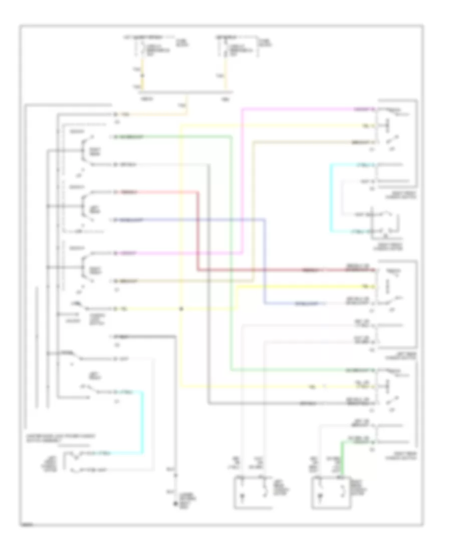 Power Window Wiring Diagram for Dodge Monaco LE 1992