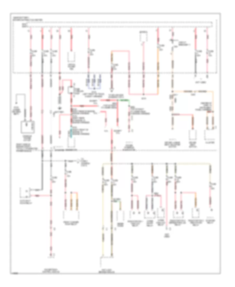 Power Distribution Wiring Diagram 1 of 4 for Dodge Challenger R T 2013