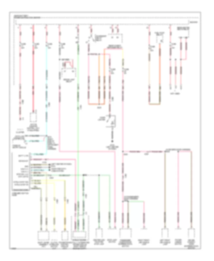 Power Distribution Wiring Diagram (2 of 4) for Dodge Challenger RT 2013