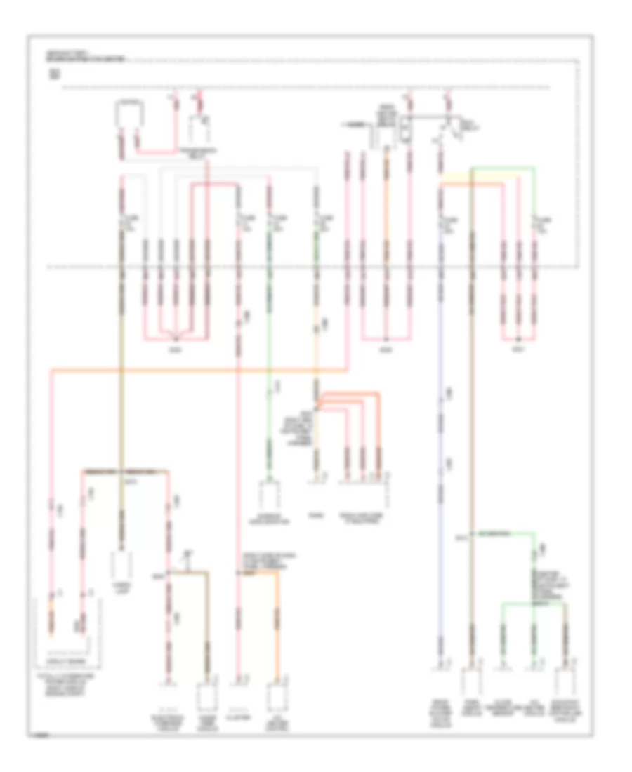 Power Distribution Wiring Diagram 3 of 4 for Dodge Challenger R T 2013