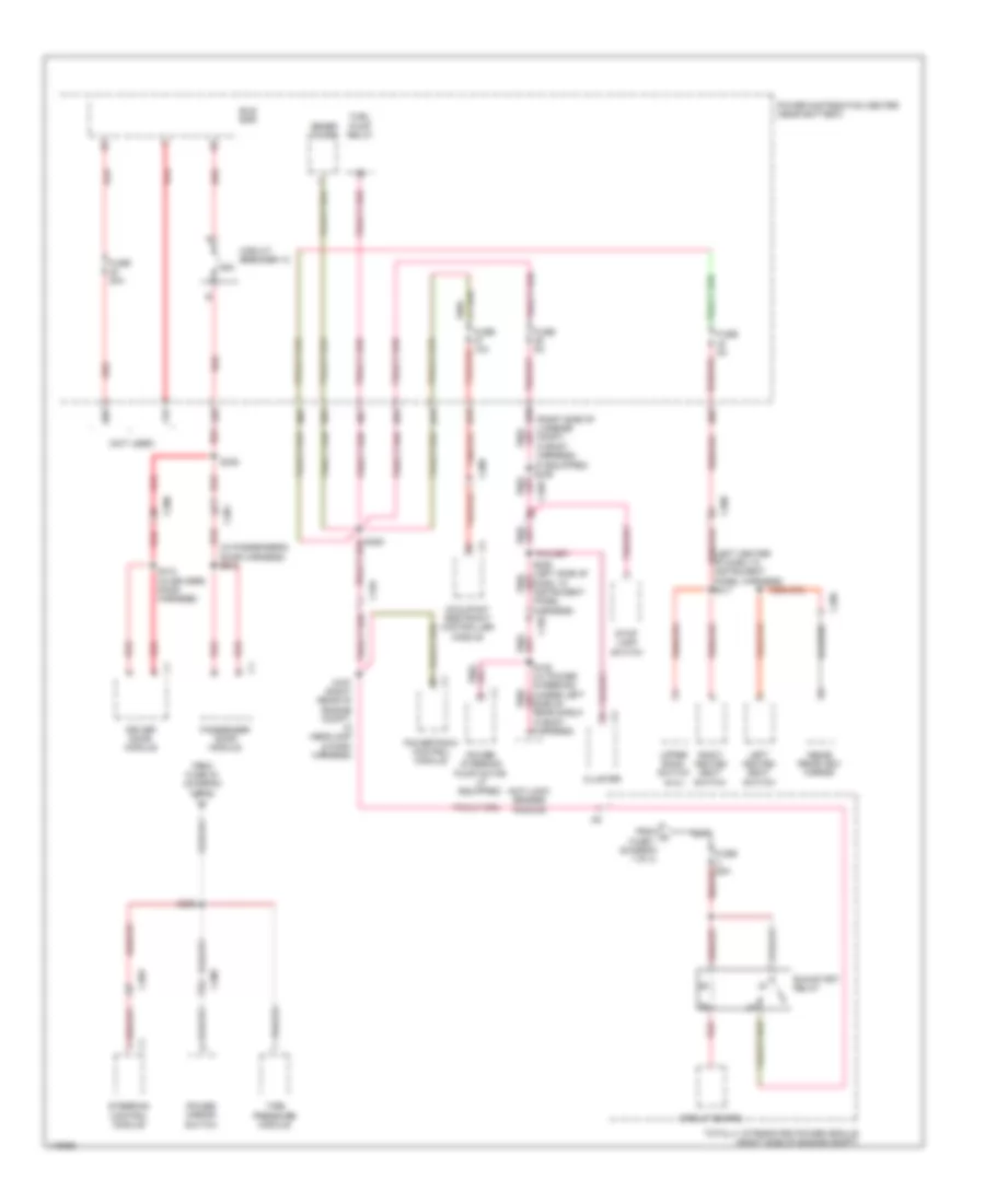 Power Distribution Wiring Diagram (4 of 4) for Dodge Challenger RT 2013