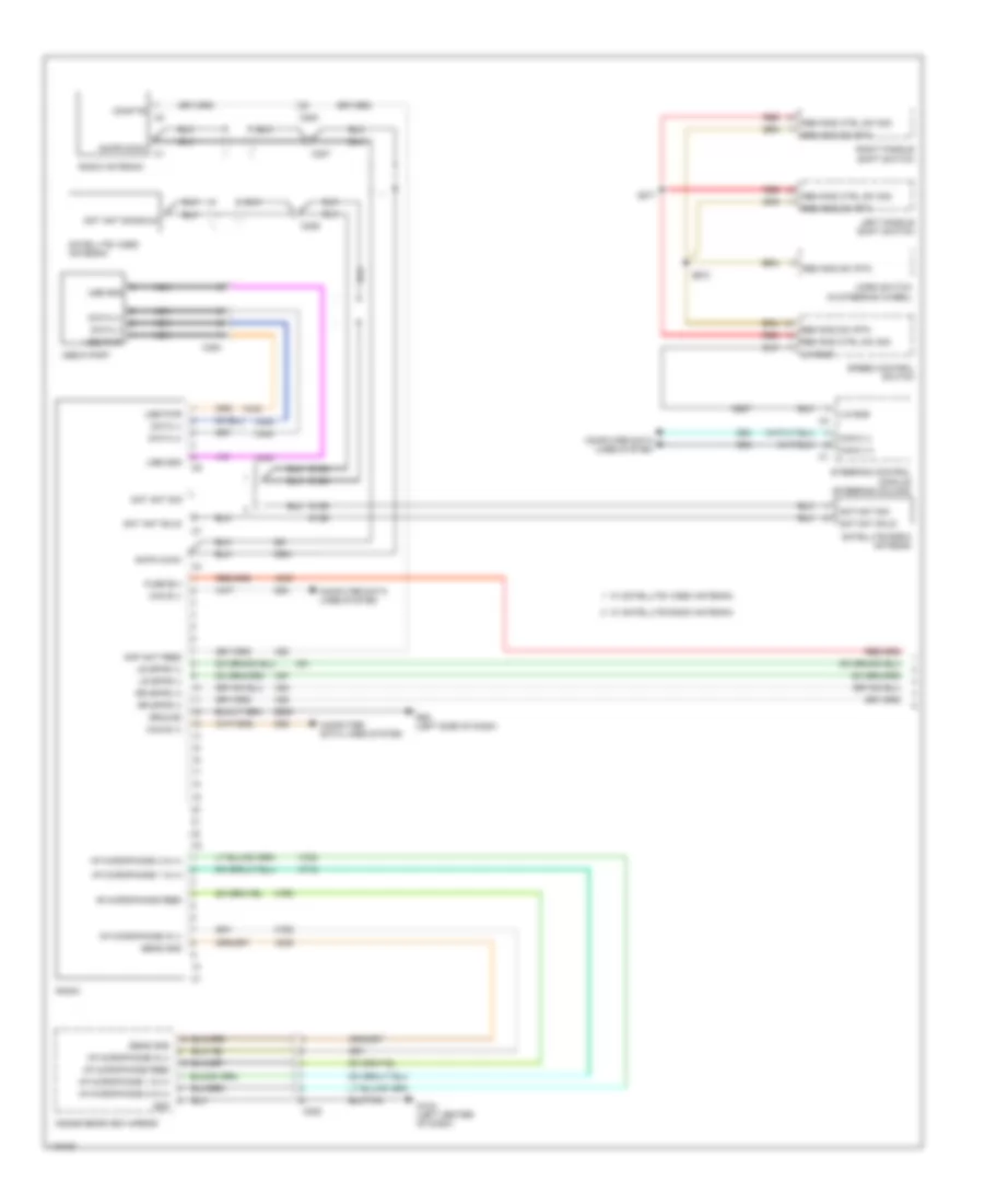 Radio Wiring Diagram (1 of 2) for Dodge Challenger RT 2013