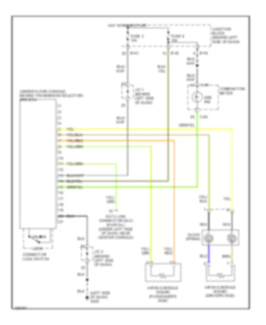 Supplemental Restraint Wiring Diagram for Dodge Avenger 2000