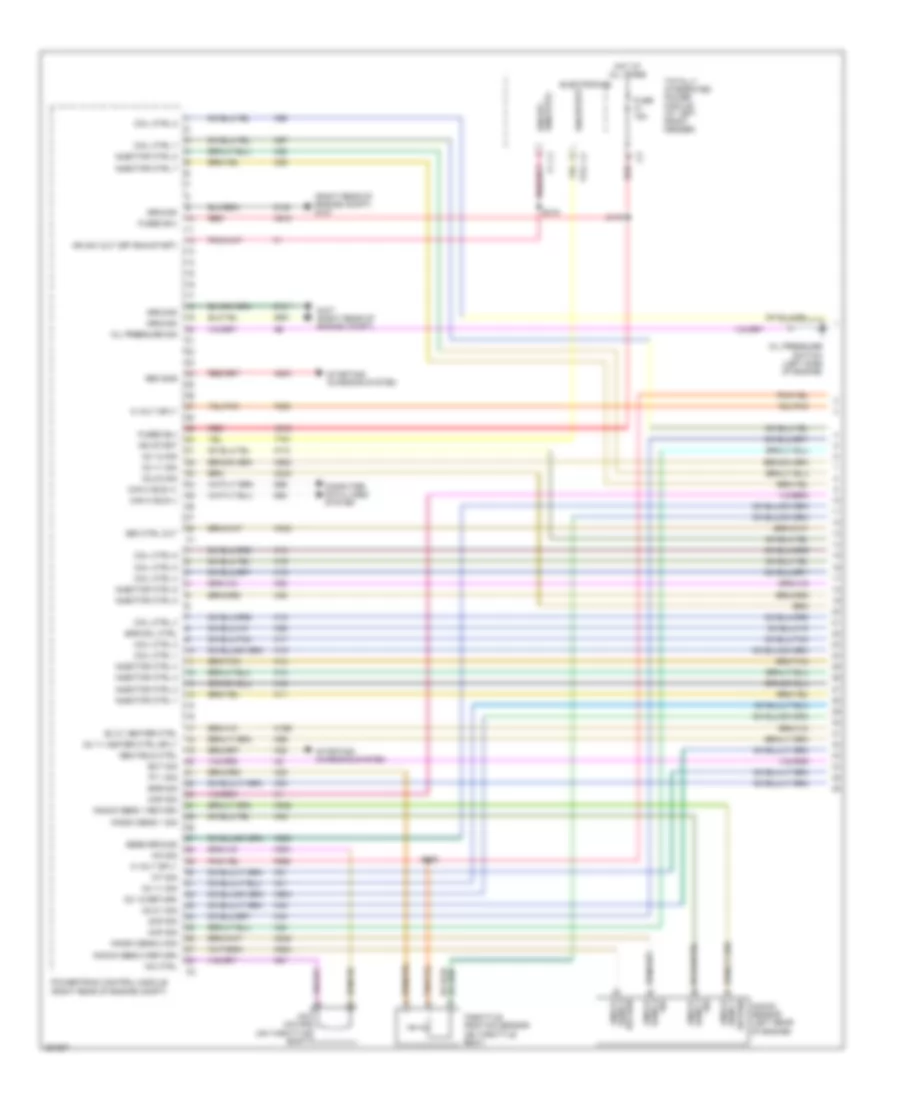 4.7L, Engine Performance Wiring Diagram (1 of 5) for Dodge Pickup R1500 2007