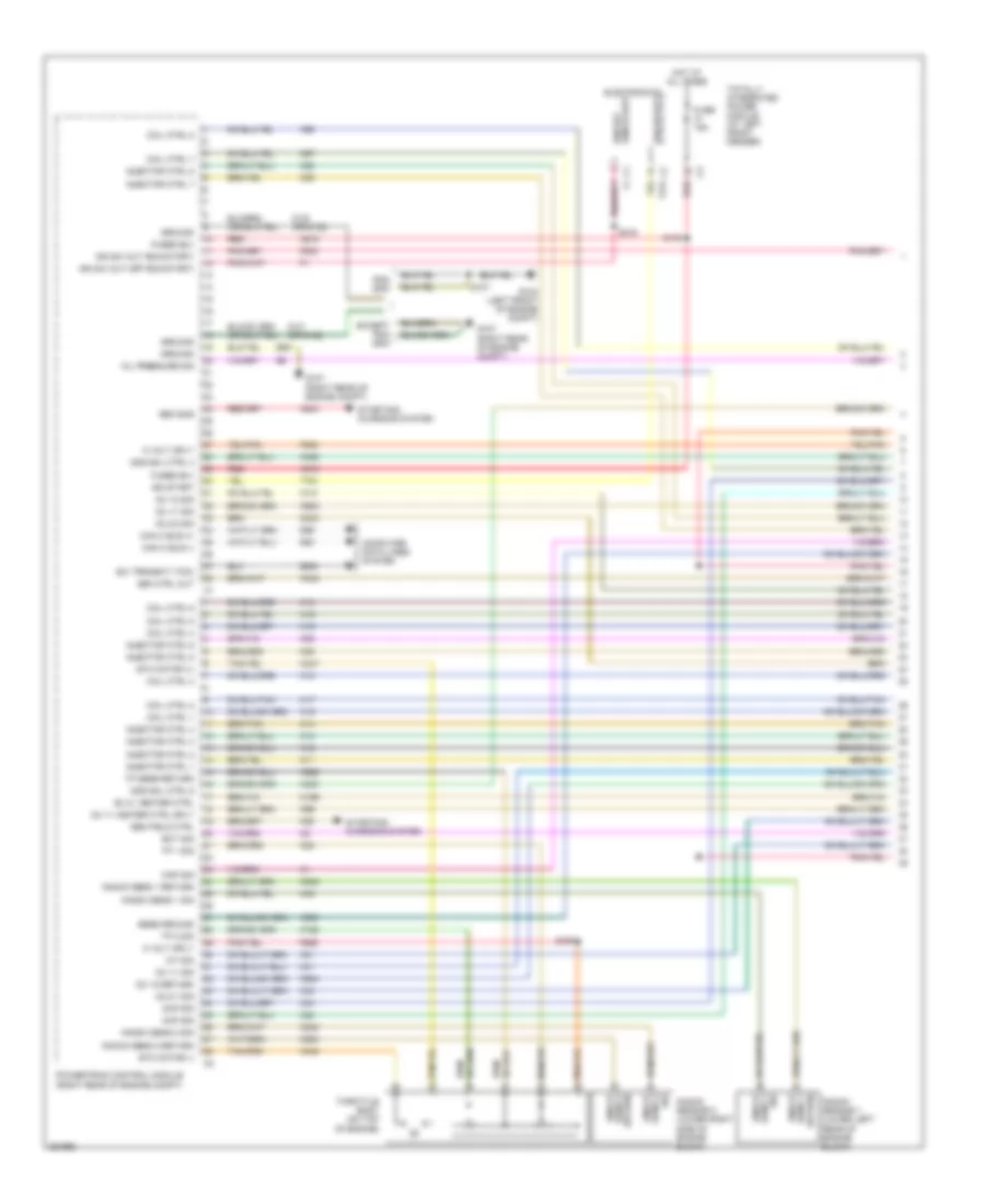 5.7L, Engine Performance Wiring Diagram (1 of 5) for Dodge Pickup R1500 2007