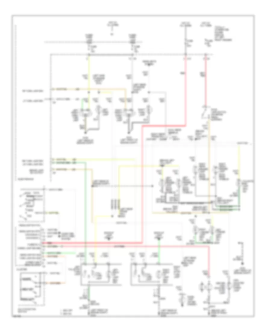 Exterior Lamps Wiring Diagram (1 of 2) for Dodge Pickup R1500 2007